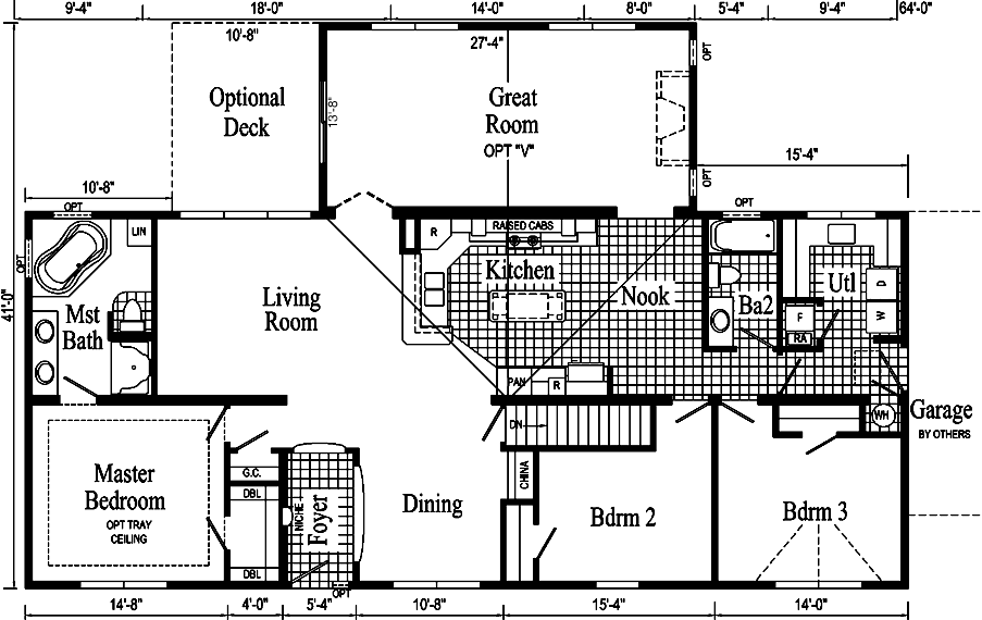 The Entertainer II Model HR170-AV - Floor Plan