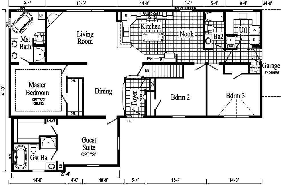 The Extended Family II Model HR170-AG - Floor Plan