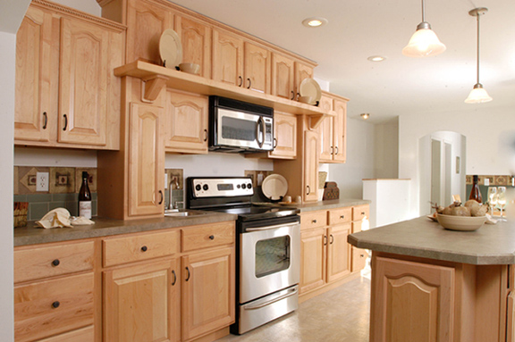 Patriot Home Sales - Model: HR108-A Sample Home Pennwest Oakland Sample Home # 1  Ranch Style Modular Home - Kitchen Photo