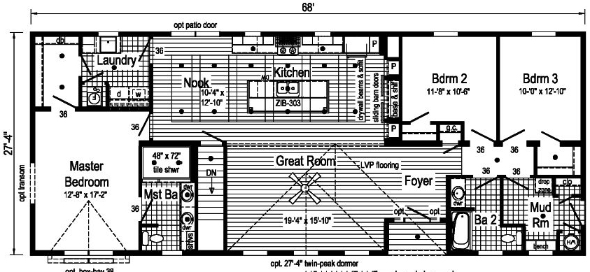 LE FANTASTIQUE GRAND - 2P2603-R Floor Plan