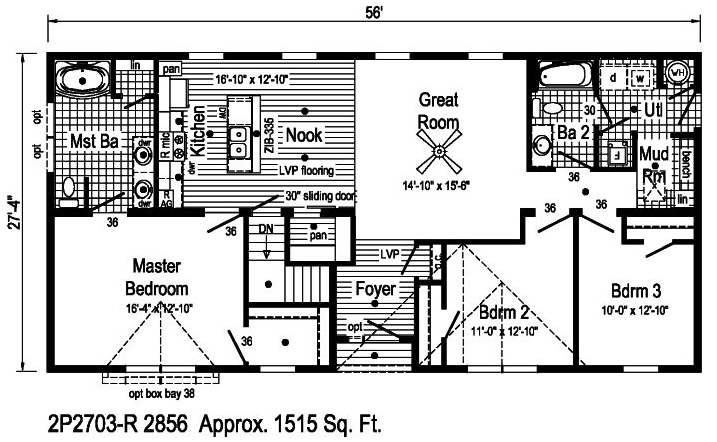 BELLE AME 3 - 2P2703-R Floor Plan